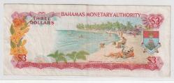 BAHAMA ADALARI 1968 YILI YILI 3 DOLAR