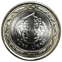 2012 Yılı Sayıştay'ın 150. Yılı 1 TL  ÇİL (+)