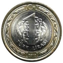 2012 Yılı Sayıştay'ın 150. Yılı 1 TL  ÇİL (+)