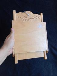 Ahşap kavukluk lambalik telefonluk