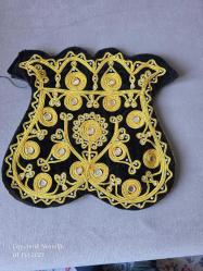 LALE FORMLU AYNALI SIRMALI SİYAH KADİFE OMUZ ÇANTASI PAKİSTAN MALI 30X28 CM ASKISI YOK VE FERMUAR BOZUK