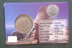 1938 5 Kuruş Kendi Özel Tanıtım kitinde