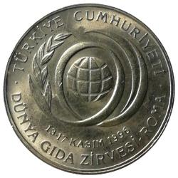 1996 Yılı 50.000 Lira Dünya Gıda Zirvesi - Roma