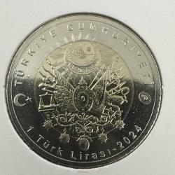 2024 Padişahlar Serisi Il. Murad 1 Türk Lirası. Bayraklı Kapamasında. Çil. Bimetal.