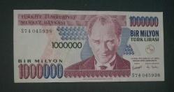 7 Emisyon S 74 Seri 1 Milyon Lira Çil altı