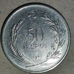 TÜRKİYE  1977    50 KURUŞ