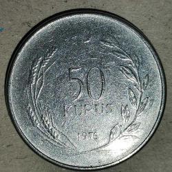 TÜRKİYE  1976    50 KURUŞ