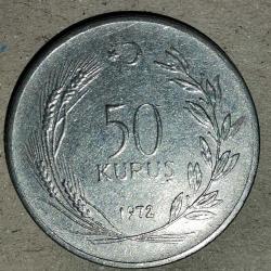 TÜRKİYE  1972    50 KURUŞ