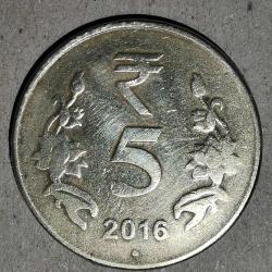 HİNDİSTAN  2016  5  RUPİ