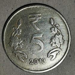 HİNDİSTAN  2013    5  RUPİ