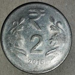 HİNDİSTAN   2016    2  RUPİ