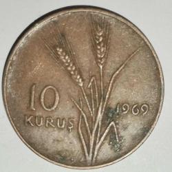 TÜRKİYE 1969    10 KURUŞ