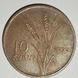 TÜRKİYE 1972    10 KURUŞ
