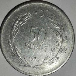 TÜRKİYE  1972    50   KURUŞ