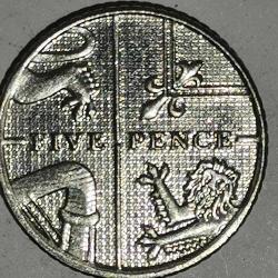 İNGİLTERE   2015   5 PENCE