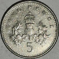 İNGİLTERE   1996   5 PENCE