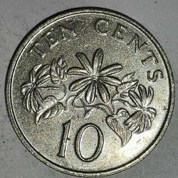 SİNGAPUR 1988  10 CENT