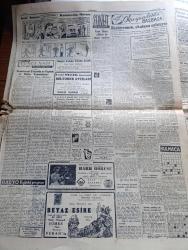 Cumhuriyet Gazetesi - 7 Aralık 1955 - Hoşça Kal yazan Nadir Nadi Başmakale - devam eden kabine buhranının sebepleri - Demokrat Parti grup toplantısı Dün öğleyin ansızın tehir edildi - istifa ettiğini bildiren Vali Fahrettin Kerim Gökay acele Ankara'ya çağrıldı - 19'lar ne diyor - Zühtü Hilmi Velibeşe Nizamettin Alisal Nazım Bezmen Ve Selim Ragıp Emeç Ankara palas salonunda fotoğraf - Doktor Mükerrem Sarol Ankara Palas salonlarında etrafını alanlara dert döküyor fotoğraf - Hasan Polatkan'ın bacanağı Yakup Soyugenç lastik davasını anlatıyor fotoğraf - şoförler Federasyonu Kongresi - AFL ve CİO birleşti dünyanın en büyük sendikası kuruldu - Malenkof sahneye çıkıyor mu - Cibali karakolunun birinci gecesi - olaylar ve alaylar yazan Burhan Felek - Şehir Tiyatrosu sanatçısı Yaşar Özsoy jübilesi bu akşam yapılıyor - Ayla Erduran Cemal Reşit Rey konseri - Milli Namzetler Beyoğlusporu 7 1 mağlup etti fotoğraf - milli futbol hakemleri dün lisanslarını aldılar - kız voleybol maçları