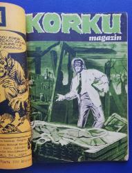 KORKU  MAGAZİN Dehşet ve Heyecan Dergisi cilt: 23 -1969 ( Fasiküller 103-104-105-106)