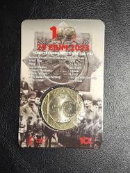 CUMHURİYETİMİZİN 100. YILI HATIRA PARASI 5 TÜRK LİRASI  ÖZEL KAPAMASINDA ÇİL TCM 5827