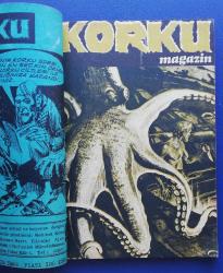 KORKU  MAGAZİN Dehşet ve Heyecan Dergisi cilt: 28 -1969 ( Fasiküller 123-124-125-126)