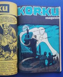 KORKU  MAGAZİN Dehşet ve Heyecan Dergisi cilt: 28 -1969 ( Fasiküller 123-124-125-126)