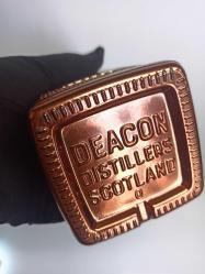 The Deacon Scotland Bakır Boya Kaplama Koleksiyonluk Boş Şişe
