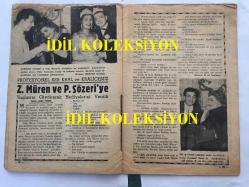 RADYO ALEMİ DERGİSİ - SAYI: 213 - YIL:5 - CİLD: 14 - TARİH: 21 MART 1957 - PERİHAN ALTINDAĞ SÖZERİ ve ZEKİ MÜREN'İN BİRLİKTE FOTOĞRAFLARININ YER ALDIĞI ÖZEL SAYI: MÜZEYYEN SENAR ÖZEL RÖPORTAJI - SHIRLEY DEANE FOTOĞRAFLARI - İLHAM GENÇER ORKESTRASI ve ORDU MENSUPLARI MİSAFİRLERİ, AYTEN GENÇER, SIEGRIED CANDLER - NECLA İZ - SABİTE TUR GÜLERMAN - ŞÜKRÜ TUNAR - HAKKI DERMAN - DANSÖZ NİMET ALP - ZEKİ TÜKEL - CENGİZ AKMERİÇ - RADYO PROGRAMI LİSTELERİ - KOMİLİ 1950'LER REKLAMI, NECMİ KOMİLİ - GRİPİN 1950'LER REKLAMI - OPON 1950'LER REKLAMI - ROJA BRİYANTİN 1950'LER REKLAMI - PURO SABUNU - 36 SAYFA