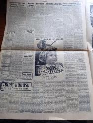 Cumhuriyet Gazetesi - 18 Haziran 1953 - Adnan Menderes dün Mareşal Papagos ile görüştü fotoğraf - 1953 güzellik müsabakasının ilk seçmesi dün yapıldı - güzeller sahne arkasında ve heyecan içinde sıralarını beklerlerken fotoğraf - Jüri azasından 1952 Avrupa güzeli Günseli Beydeş yanında eşi olduğu halde güzelleri tetkik ediyor fotoğraf - Doğu Almanya'da çıkan isyan süratle genişliyor - Kore'de çarpışmalar birdenbire durdu - Doğu Almanya başbakan yardımcısı Grottewohl isyan eden işçiler tarafından Amerikan kesimine sürüldü - Beyazıt hamamı yıkılmamalıdır yazan Emin Ali Çavli - Galatasaray Kulübü umumi kaptanı Kadir Dağ aleyhine açılan dava - Rami göçmen Mahallesi'nde sağlık kontrolleri - Cennet Yolu yazan Steinbeck Yazı Dizisi - Lefter Küçükandonyadis'in hangi takımda oynayacağı belli değil - Beşiktaş Danimarka takımı Fionie'yi Yendi - Piç Kurusu Yazan Azmiye Hami Güven Yazı Dizisi - 1953 güzellik müsabakasının dünkü ilk seçmesinden intibalar fotoğraflar - Gülyüz Okçu Sahnede Fotoğrafı