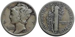 ABD 1942 Yılı 10 Cent Mercury ÇÇT (-)