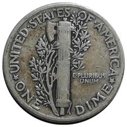 ABD 1942 Yılı 10 Cent Mercury ÇÇT (-)