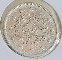 II Abdülhamid 1293/33 2 Kuruş Gümüş