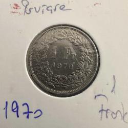 İsviçre 1 Frank 1970. Kapamasında.