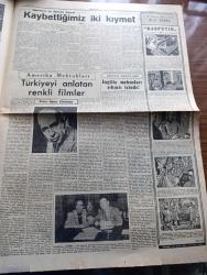 Cumhuriyet Gazetesi - 11 Mayıs 1953 - Amerika İspanya askeri Anlaşması Cumhuriyet Başmakale - Balkan paktı dışişleri bakanları toplanıyor - Kırkpınar güreşleri dün akşam sona erdi - başpehlivanlığı kazanan İrfan Atan Hayrabolulu Süleyman ile güreşirken fotoğraf - Luton Town Fenerbahçe'yi 6 2 Yendi fotoğraf - 60 yedek subay Kore değiştirme birliğine katıldı - SAS uçağı yolcularının başına gelenler - Başbakan Adnan Menderes bugün kırşehir'e gidiyor - Piç Kurusu Yazan Azmiye Hami Güven Yazı Dizisi - Mareşal Rommel'in Hatıraları Toplayan Lidell Hart Yazı dizisi - Mau Mau'lar Amerikan lisesini bastılar - Rusya Arnavutluk'a harp malzemesi gönderiyor - Cennet Yolu yazan Steinbeck Yazı Dizisi - milletlerarası tenis Şampiyonası - Türkiyeyi anlatan renkli filmler yazan Reha Oğuz Türkkan - Katibim şarkısı Amerika'da seslendirildi fotoğraf - çarlık rusyasının korkunç siması Rasputin Anlatan Pierre Gourdeaux -  Galatasaray Lisesi talebeleri Agatha Christie'nin 10 küçük yaramaz piyesini oynadılar