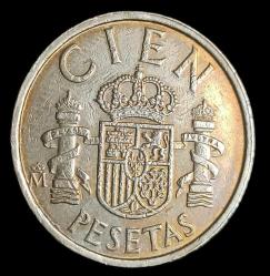 İspanya 1985 100 Pesatas