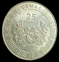 Orta Afrika 2020 (BEAC) CFA 25 Frank Nadir