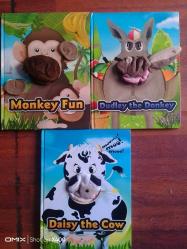 COLETTE TUNÇ KİTAPLARI- MONKEY FUN-DUDLEY THE DONKEY-DAİSY THE COW-LOOK LEARN PİCTURE DİCTİONARY 4 KİTAP