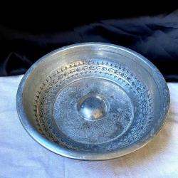 Eski Dekoratif Alüminyum Hamam Tası