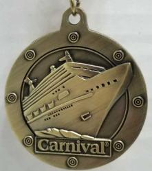 Carnival Cruise Line Eğlence Gemisi Hatıra Ödül Madalyonu. 