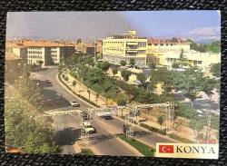 Konya eski postadan geçmiş kartpostal