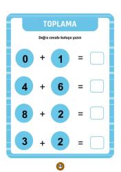Okul Öncesi ve Birinci Sınıflar İçin Matematik Alıştırmaları Yaz-Sil Kitabı