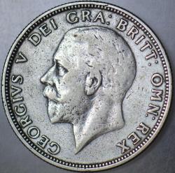 BİRLEŞİK KRALLIK 1 FLORİN 1929 GÜMÜŞ. KRAL 5. GEORGE DÖNEMİ. 11,3 gr 28,5 mm. İNGİLTERE.