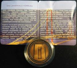 1915 ÇANAKKALE KÖPRÜSÜ DARPHANE 2,5 LİRA BRONZ MADALYON * SERTİFİKALI