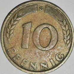 ALMANYA  1949  G   10 PFENNIG