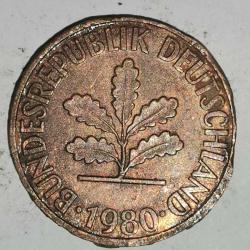 ALMANYA  1980 f    2   PFENNIG