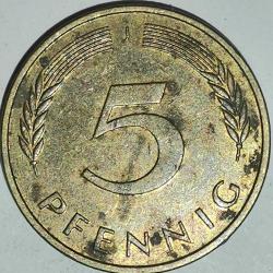 ALMANYA  1996 J    5  PFENNIG