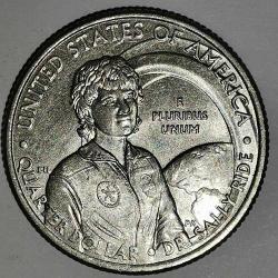 AMERİKA  2022 P  25 CENT  ÇEYREK DOLAR  HATIRA Amerikan Kadınları - Dr. Sally Ride