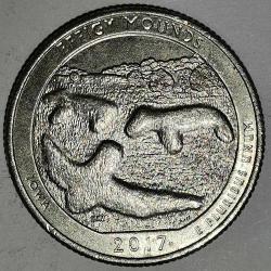 AMERİKA  2017  P   25 CENT  ÇEYREK DOLAR  HATIRA   Güzel Amerika Çeyrekleri - Heykel Höyükleri