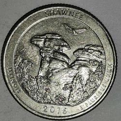 AMERİKA  2016 P   25 CENT  ÇEYREK DOLAR  HATIRA   Güzel Amerika Çeyrekleri - Shawnee