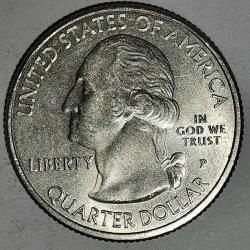 AMERİKA  2017 P    25 CENT  ÇEYREK DOLAR  HATIRA   Güzel Amerika Çeyrekleri - Ozark Riverways